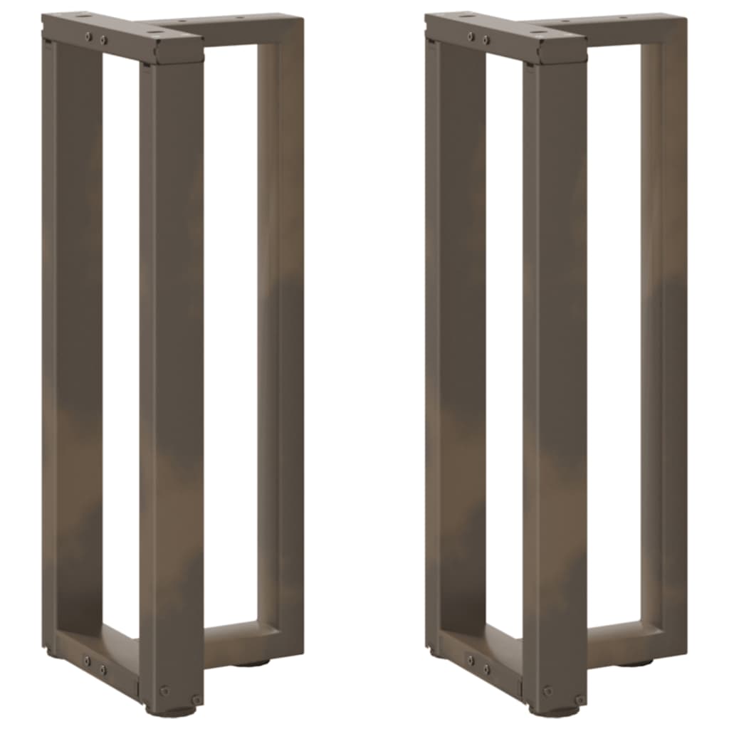 Console Table Legs T-Shaped 2 pcs Black 25x28x(72-73) cm Steel