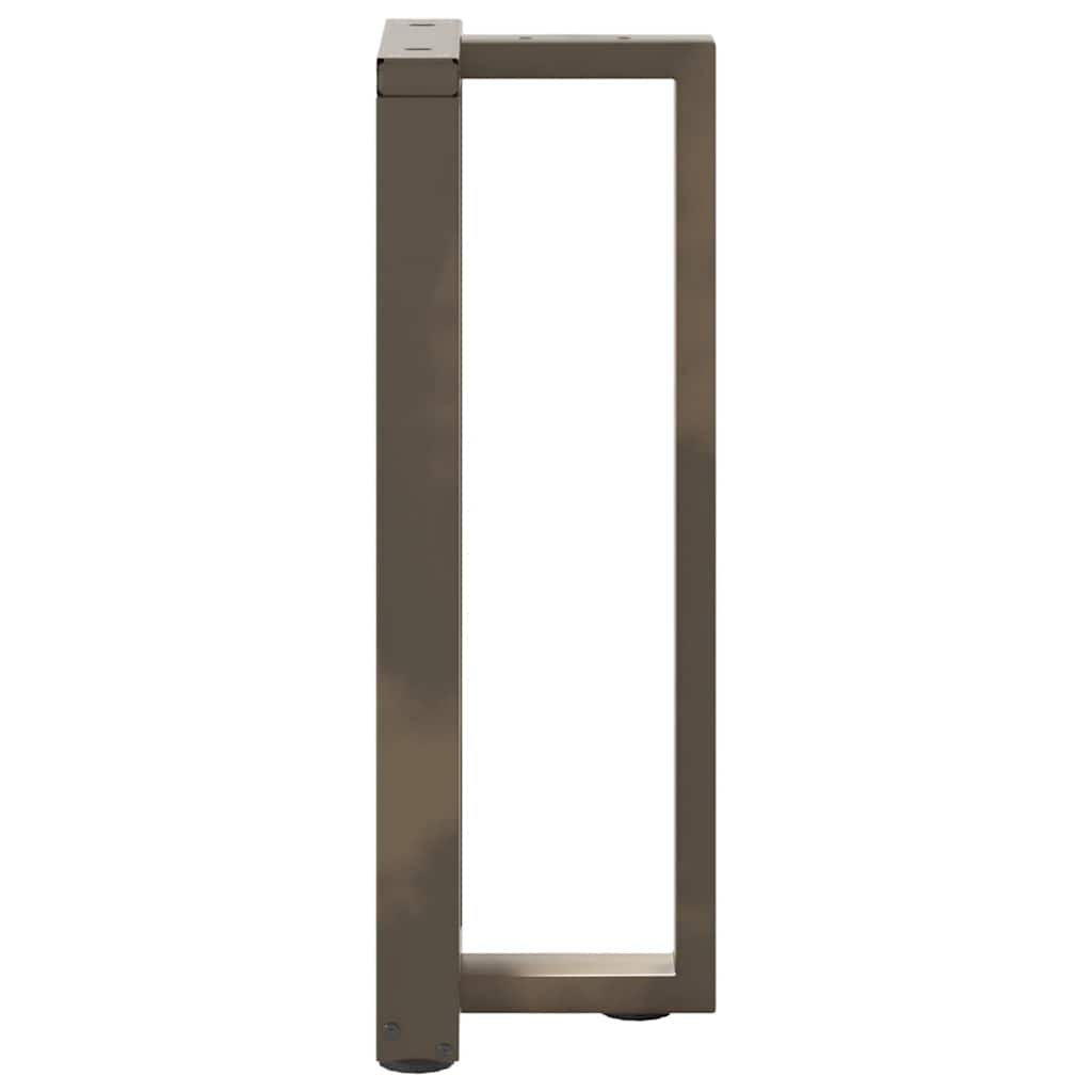 Console Table Legs T-Shaped 2 pcs Black 25x28x(72-73) cm Steel