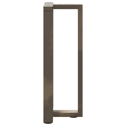 Console Table Legs T-Shaped 2 pcs Black 25x28x(72-73) cm Steel