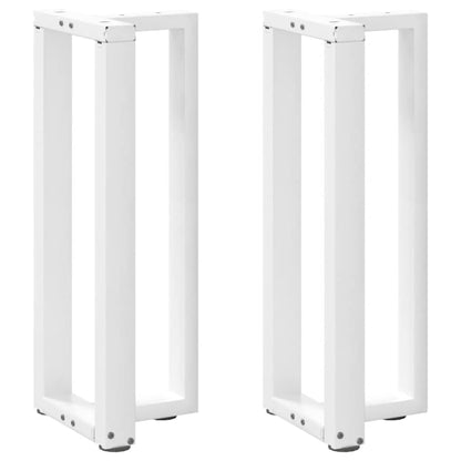 Console Table Legs T-Shaped 2 pcs White 38x25x(72-73) cm Steel