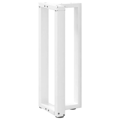 Console Table Legs T-Shaped 2 pcs White 38x25x(72-73) cm Steel