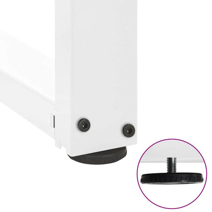 Console Table Legs T-Shaped 2 pcs White 38x25x(72-73) cm Steel