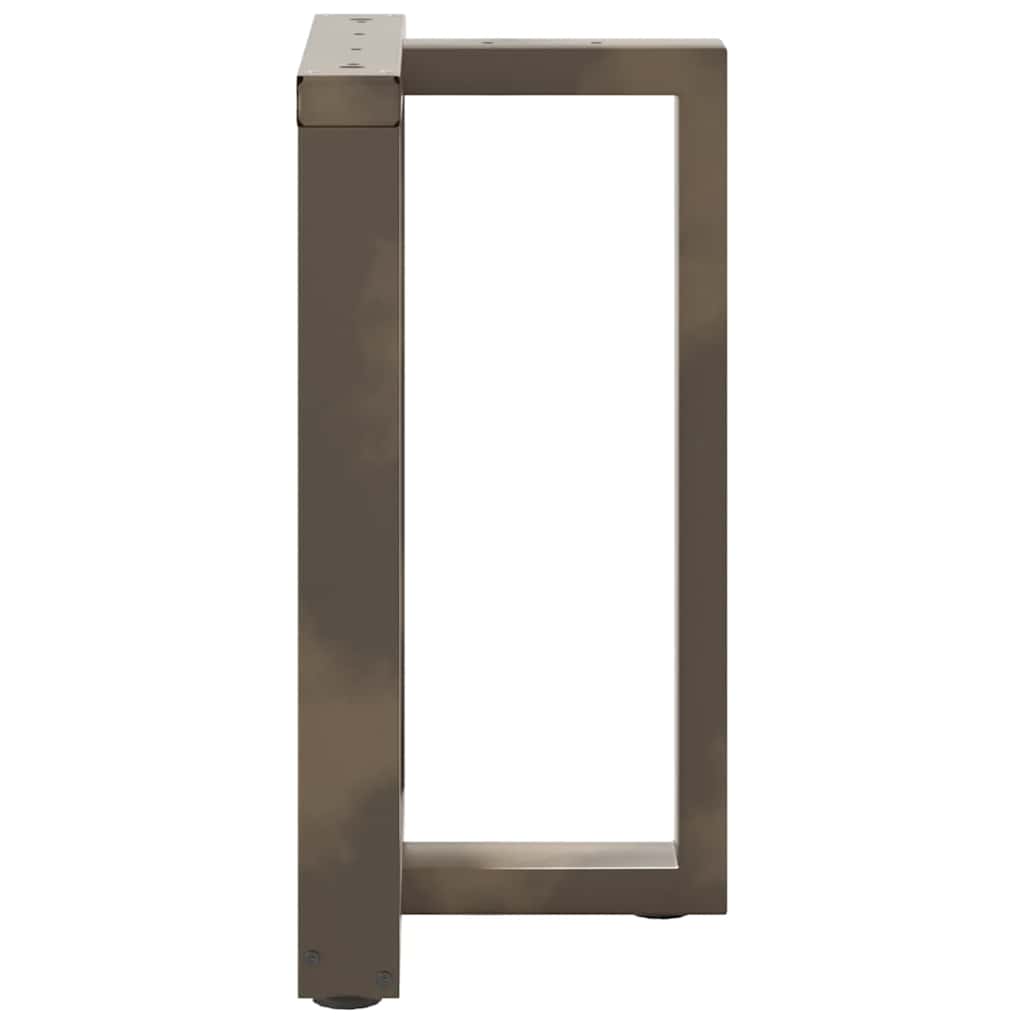 Dining Table Legs T-Shaped 2 pcs Black 50x35x(72-73) cm Steel