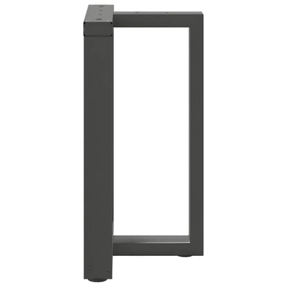Dining Table Legs T-Shaped 2 pcs Anthracite 60x35x(72-73) cm Steel