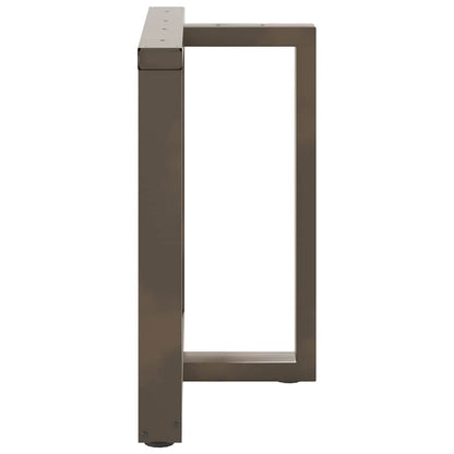 Dining Table Legs T-Shaped 2 pcs Black 70x35x(72-73) cm Steel