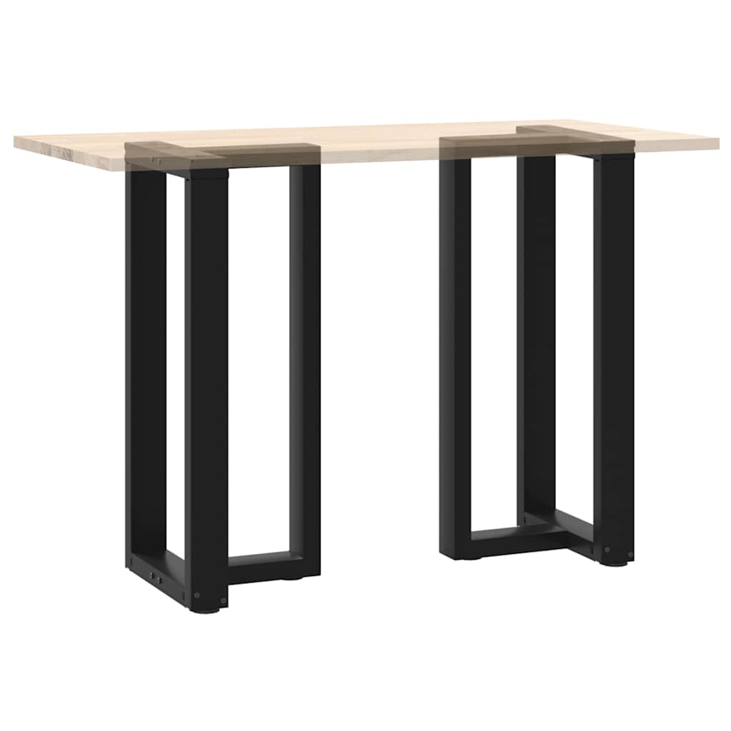 Bar Table Legs T-Shaped 2 pcs Black 40x35x(90-91) cm Steel