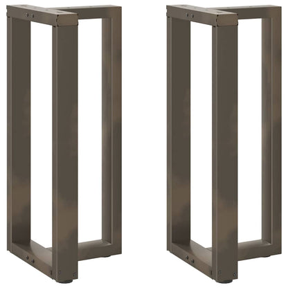Bar Table Legs T-Shaped 2 pcs Black 40x35x(90-91) cm Steel