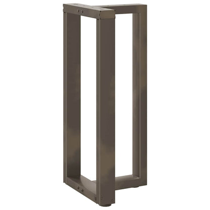 Bar Table Legs T-Shaped 2 pcs Black 40x35x(90-91) cm Steel