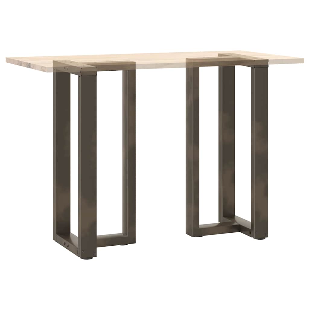 Bar Table Legs T-Shaped 2 pcs Black 40x35x(90-91) cm Steel