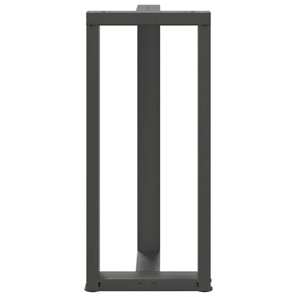 Bar Table Legs T-Shaped 2 pcs Anthracite 50x35x(90-91) cm Steel