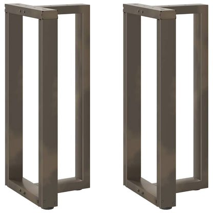 Bar Table Legs T-Shaped 2 pcs Black 50x35x(90-91) cm Steel