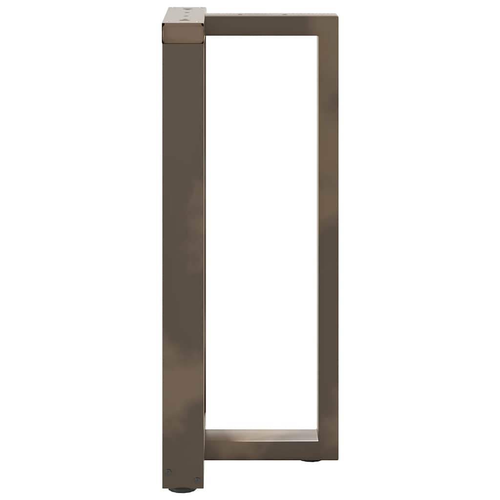 Bar Table Legs T-Shaped 2 pcs Black 50x35x(90-91) cm Steel