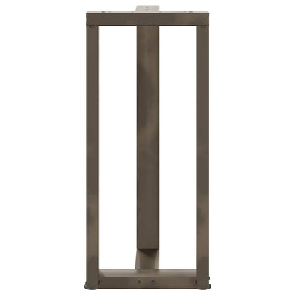 Bar Table Legs T-Shaped 2 pcs Black 50x35x(90-91) cm Steel