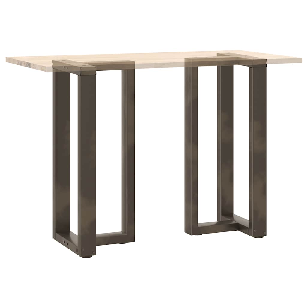 Bar Table Legs T-Shaped 2 pcs Black 50x35x(90-91) cm Steel
