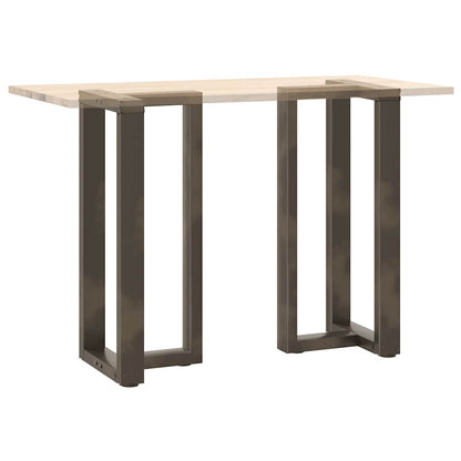 Bar Table Legs T-Shaped 2 pcs Black 50x35x(90-91) cm Steel