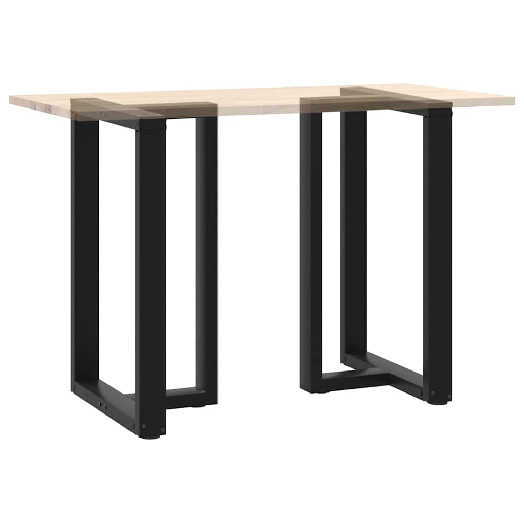 Bar Table Legs T-Shaped 2 pcs Black 60x35x(90-91) cm Steel