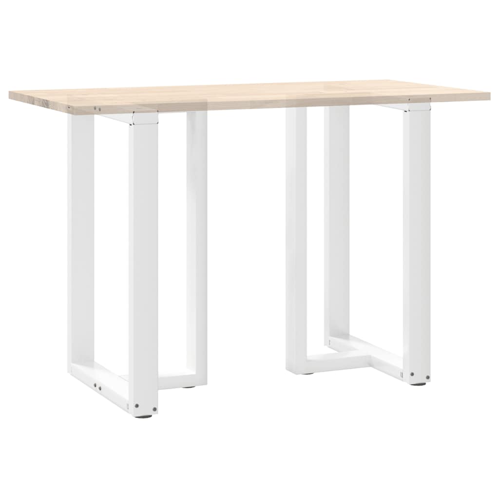 Bar Table Legs T-Shaped 2 pcs White 60x35x(90-91) cm Steel