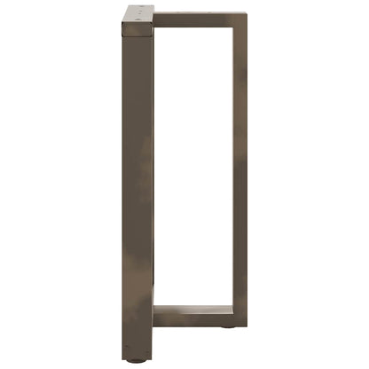 Bar Table Legs T-Shaped 2 pcs Black 60x35x(90-91) cm Steel