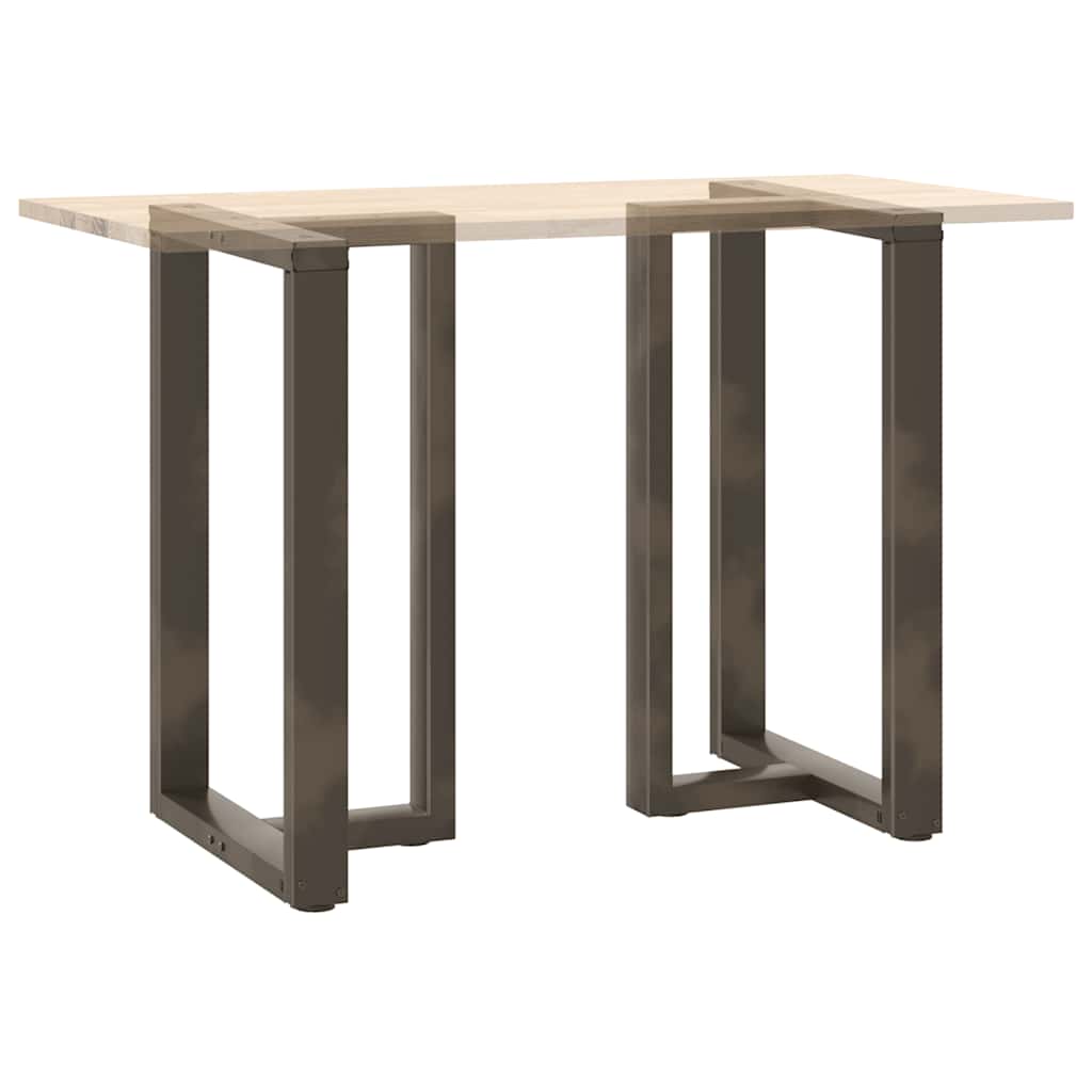 Bar Table Legs T-Shaped 2 pcs Black 60x35x(90-91) cm Steel