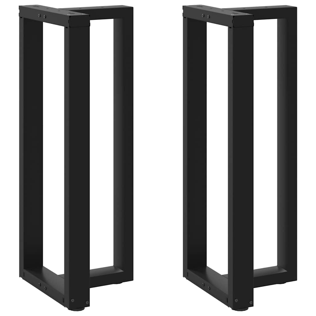 Bar Table Legs T-Shaped 2 pcs Black 40x35x(100-101) cm Steel