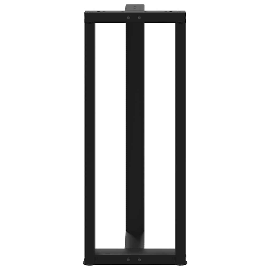 Bar Table Legs T-Shaped 2 pcs Black 40x35x(100-101) cm Steel