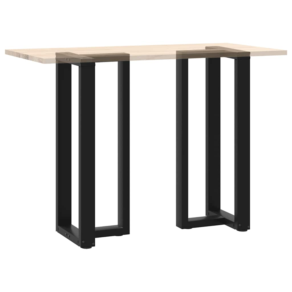 Bar Table Legs T-Shaped 2 pcs Black 40x35x(100-101) cm Steel