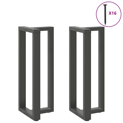 Bar Table Legs T-Shaped 2 pcs Anthracite 40x35x(100-101) cm Steel