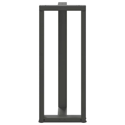 Bar Table Legs T-Shaped 2 pcs Anthracite 40x35x(100-101) cm Steel