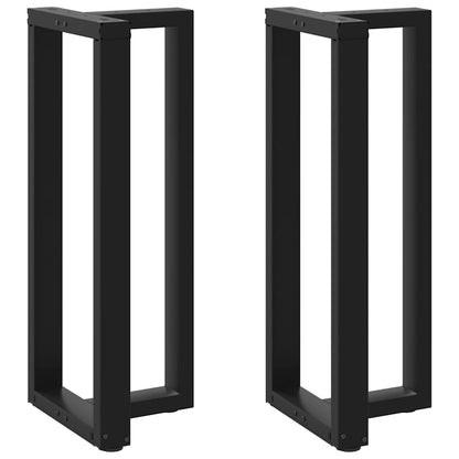 Bar Table Legs T-Shaped 2 pcs Black 50x35x(100-101) cm Steel