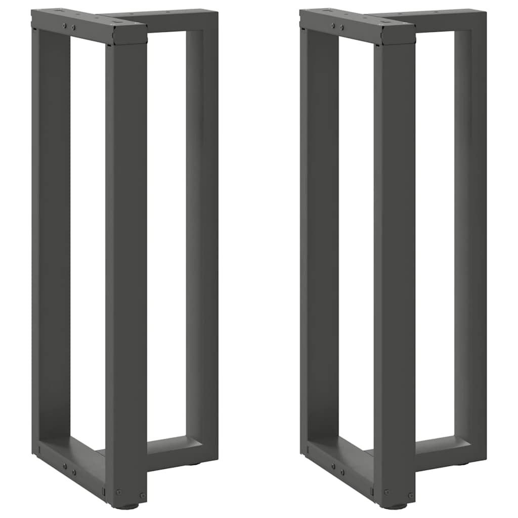 Bar Table Legs T-Shaped 2 pcs Anthracite 50x35x(100-101) cm Steel