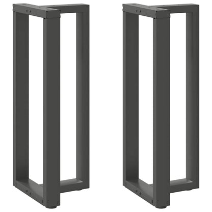 Bar Table Legs T-Shaped 2 pcs Anthracite 50x35x(100-101) cm Steel