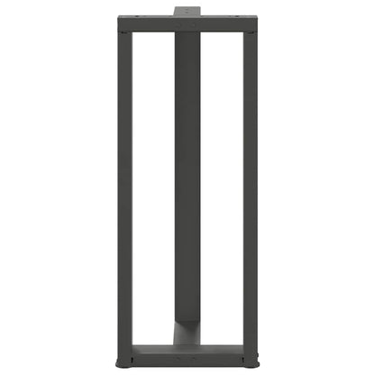 Bar Table Legs T-Shaped 2 pcs Anthracite 50x35x(100-101) cm Steel