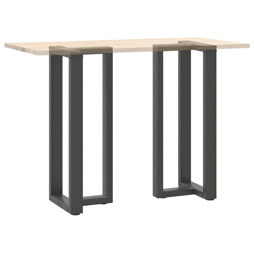 Bar Table Legs T-Shaped 2 pcs Anthracite 50x35x(100-101) cm Steel