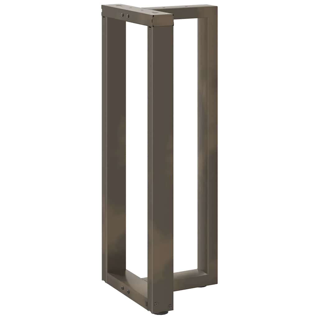 Bar Table Legs T-Shaped 2 pcs Black 50x35x(100-101) cm Steel