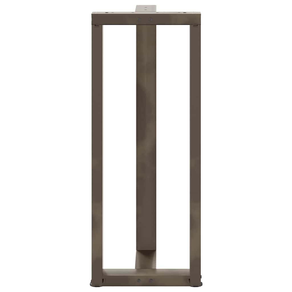 Bar Table Legs T-Shaped 2 pcs Black 50x35x(100-101) cm Steel