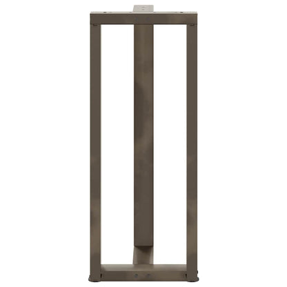 Bar Table Legs T-Shaped 2 pcs Black 50x35x(100-101) cm Steel