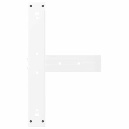 Bar Table Legs T-Shaped 2 pcs White 60x35x(100-101) cm Steel