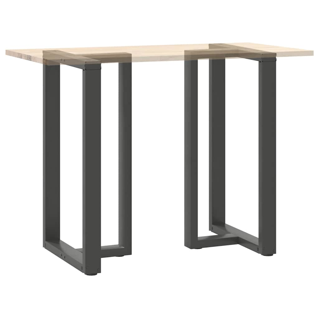 Bar Table Legs T-Shaped 2 pcs Anthracite 60x35x(100-101) cm Steel