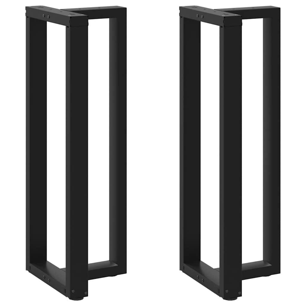 Bar Table Legs T-Shaped 2 pcs Black 40x35x(110-111) cm Steel