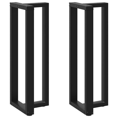 Bar Table Legs T-Shaped 2 pcs Black 40x35x(110-111) cm Steel