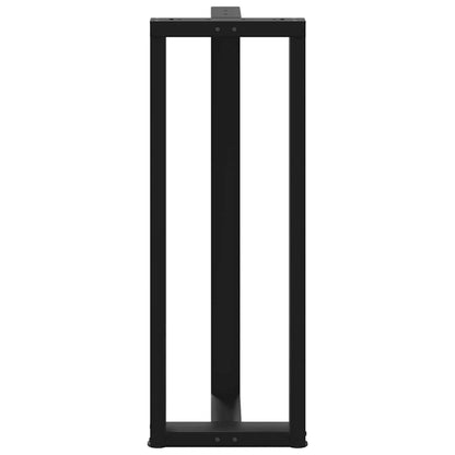 Bar Table Legs T-Shaped 2 pcs Black 40x35x(110-111) cm Steel