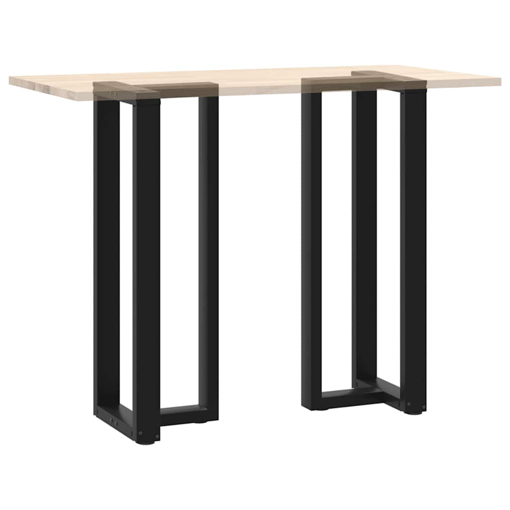 Bar Table Legs T-Shaped 2 pcs Black 40x35x(110-111) cm Steel