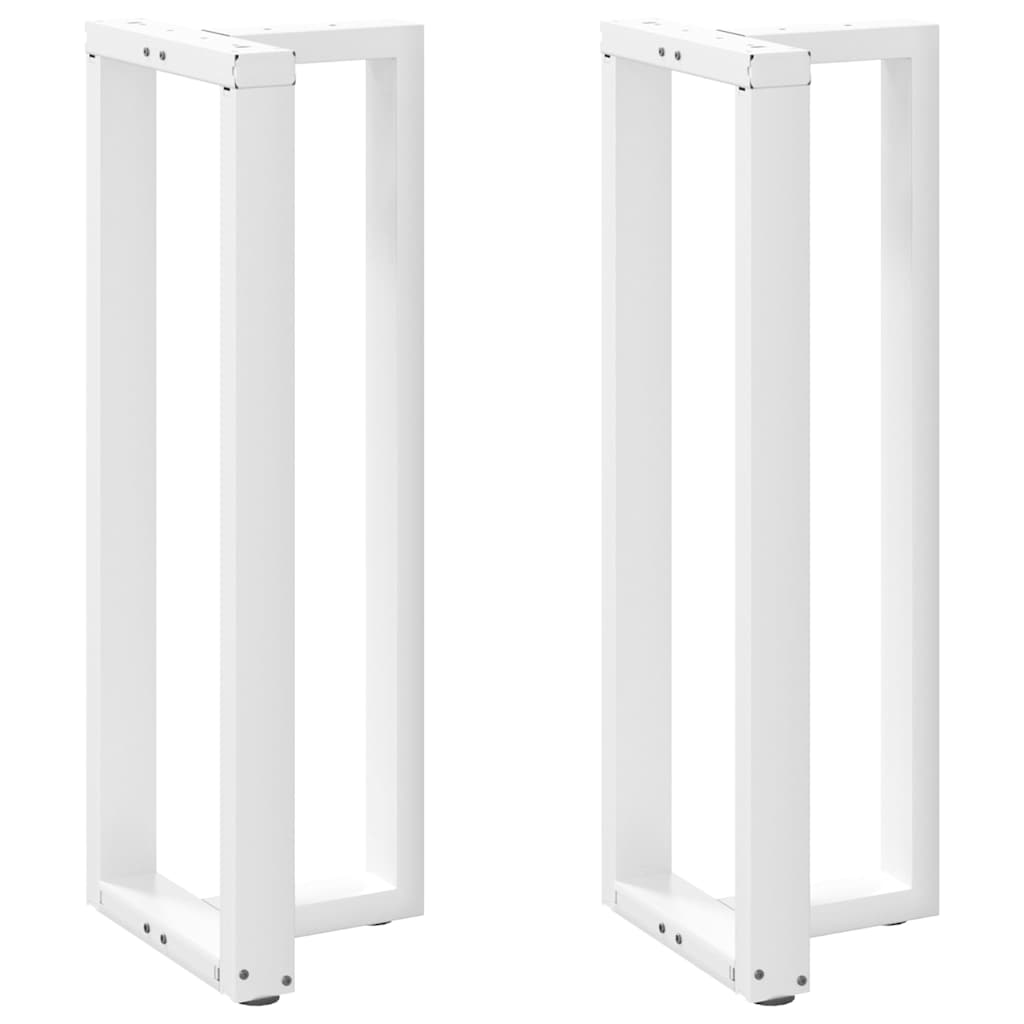 Bar Table Legs T-Shaped 2 pcs White 40x35x(110-111) cm Steel