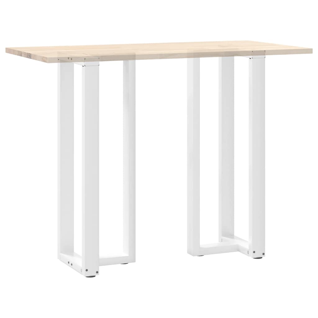 Bar Table Legs T-Shaped 2 pcs White 40x35x(110-111) cm Steel