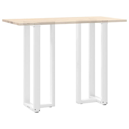 Bar Table Legs T-Shaped 2 pcs White 40x35x(110-111) cm Steel