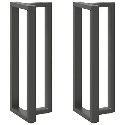 Bar Table Legs T-Shaped 2 pcs Anthracite 40x35x(110-111) cm Steel