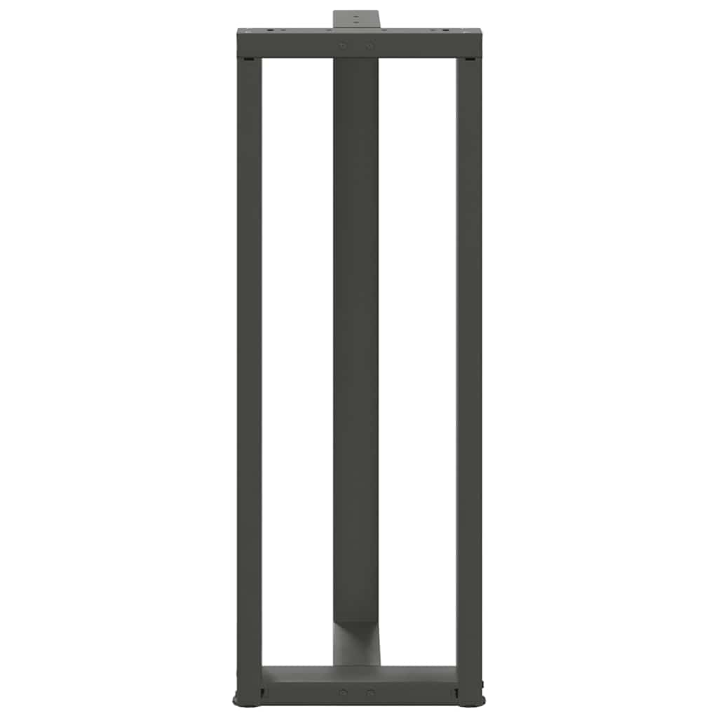 Bar Table Legs T-Shaped 2 pcs Anthracite 40x35x(110-111) cm Steel