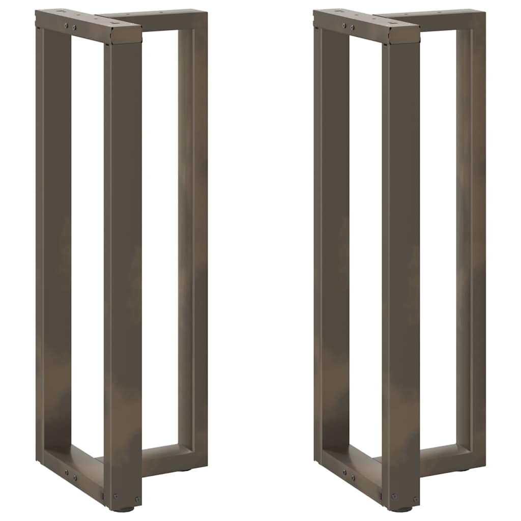 Bar Table Legs T-Shaped 2 pcs Black 40x35x(110-111) cm Steel