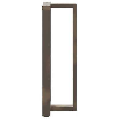 Bar Table Legs T-Shaped 2 pcs Black 40x35x(110-111) cm Steel