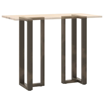 Bar Table Legs T-Shaped 2 pcs Black 40x35x(110-111) cm Steel